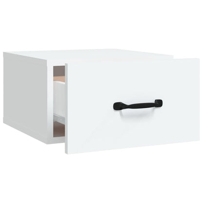 Wall-mounted Bedside Cabinet White 35x35x20 cm