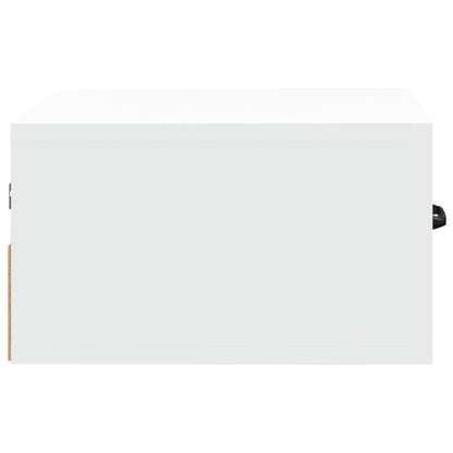 Wall-mounted Bedside Cabinet White 35x35x20 cm
