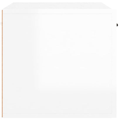 Wall Cabinet High Gloss White 60x 36.5x35 cm Engineered Wood