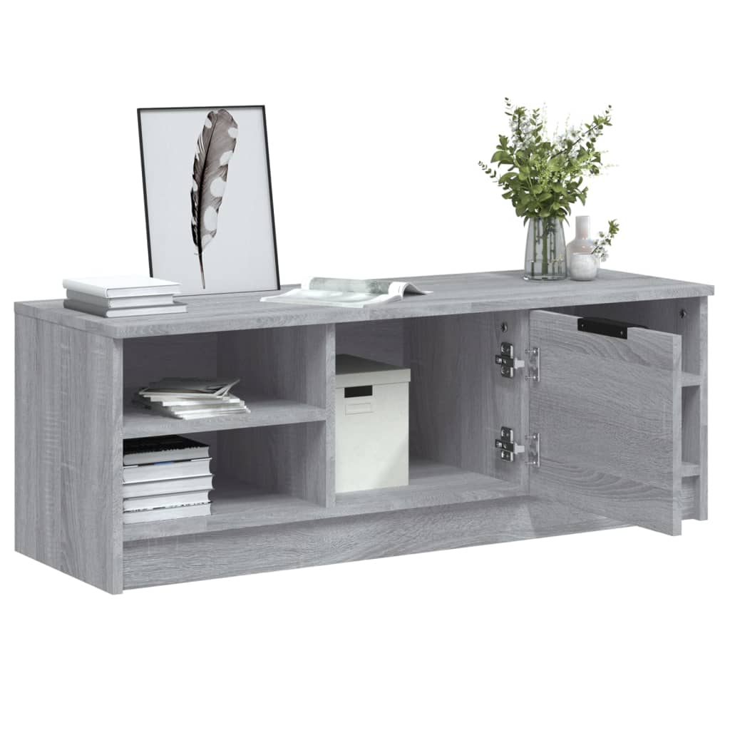 TV Cabinet Grey Sonoma 102x35.5x36.5 cm Engineered Wood