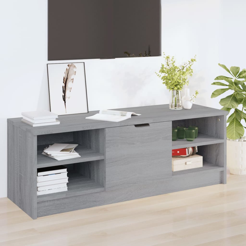 TV Cabinet Grey Sonoma 102x35.5x36.5 cm Engineered Wood