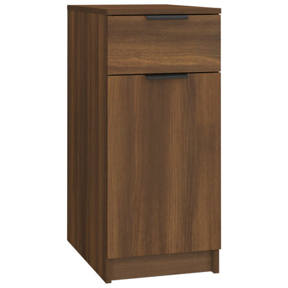 Desk Cabinet Brown Oak 33.5x50x75 cm Engineered Wood