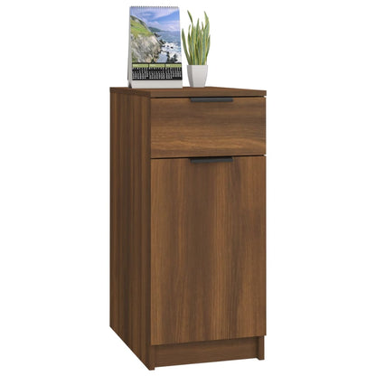 Desk Cabinet Brown Oak 33.5x50x75 cm Engineered Wood