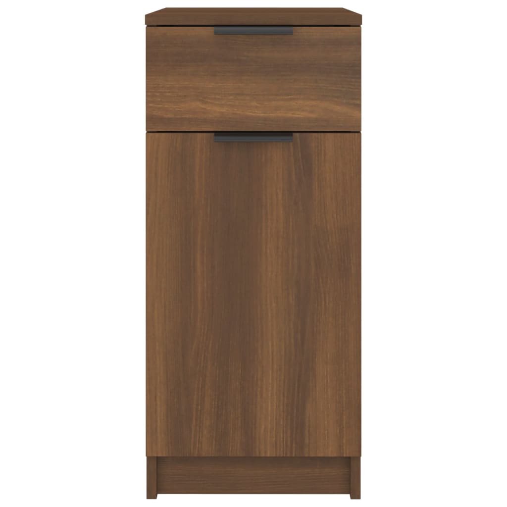 Desk Cabinet Brown Oak 33.5x50x75 cm Engineered Wood