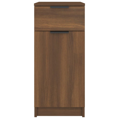 Desk Cabinet Brown Oak 33.5x50x75 cm Engineered Wood