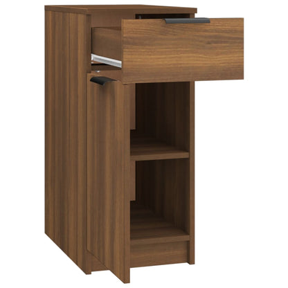 Desk Cabinet Brown Oak 33.5x50x75 cm Engineered Wood