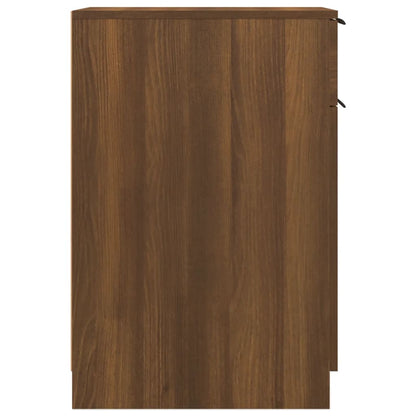 Desk Cabinet Brown Oak 33.5x50x75 cm Engineered Wood
