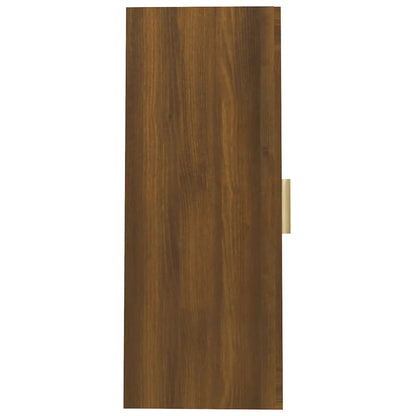 Hanging Wall Cabinet Brown Oak 69.5x34x90 cm