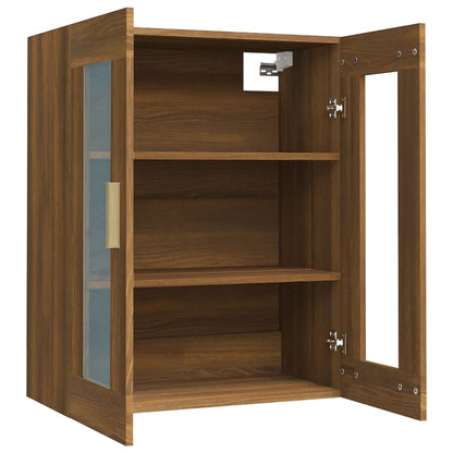 Hanging Wall Cabinet Brown Oak 69.5x34x90 cm
