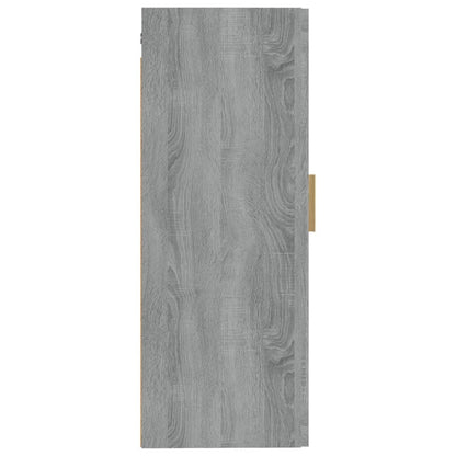 Wall Cabinet Grey Sonoma 35x34x90 cm Engineered Wood