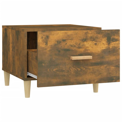 Coffee Tables 2 pcs Smoked Oak 50x50x40 cm Engineered Wood