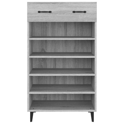 Shoe Cabinet Grey Sonoma 60x35x105 cm Engineered Wood