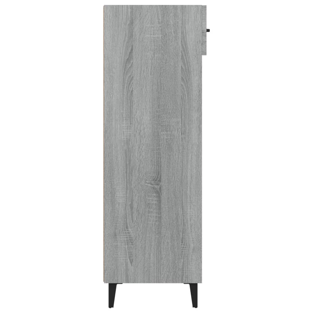 Shoe Cabinet Grey Sonoma 60x35x105 cm Engineered Wood