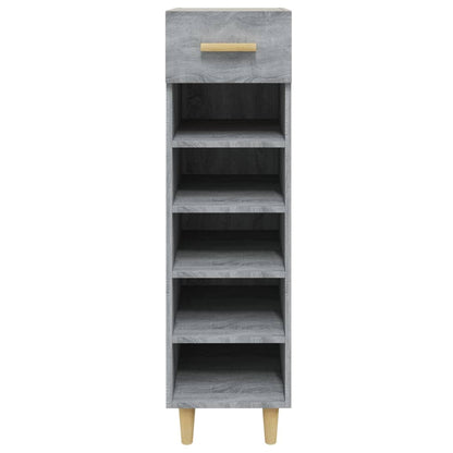 Shoe Cabinet Grey Sonoma 30x35x105 cm Engineered Wood