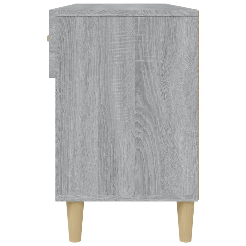 Shoe Cabinet Grey Sonoma 102x35x55 cm Engineered Wood