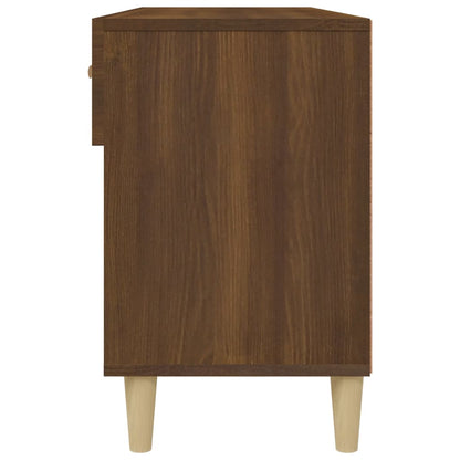 Shoe Cabinet Brown Oak 102x35x55 cm Engineered Wood