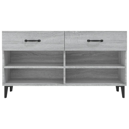 Shoe Cabinet Grey Sonoma 102x35x55 cm Engineered Wood