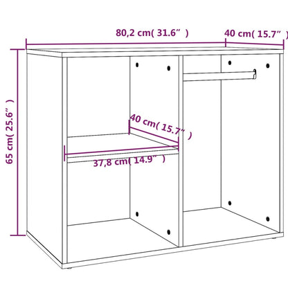 Dressing Cabinet Grey Sonoma 80x40x65 cm Engineered Wood