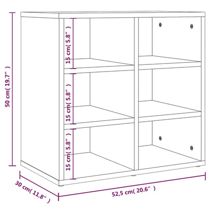 Shoe Cabinet Grey Sonoma 52.5x30x50 cm