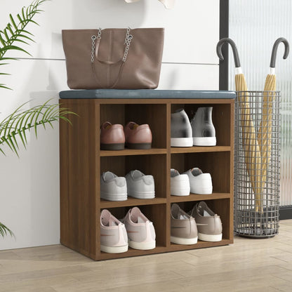 Shoe Cabinet Brown Oak 52.5x30x50 cm