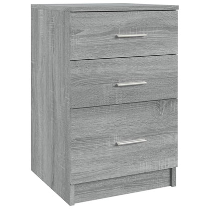 Bed Cabinet Grey Sonoma 40x40x63 cm Engineered Wood