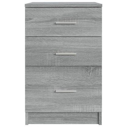 Bed Cabinet Grey Sonoma 40x40x63 cm Engineered Wood