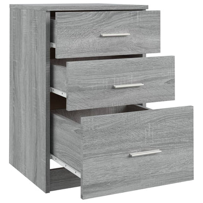 Bed Cabinet Grey Sonoma 40x40x63 cm Engineered Wood