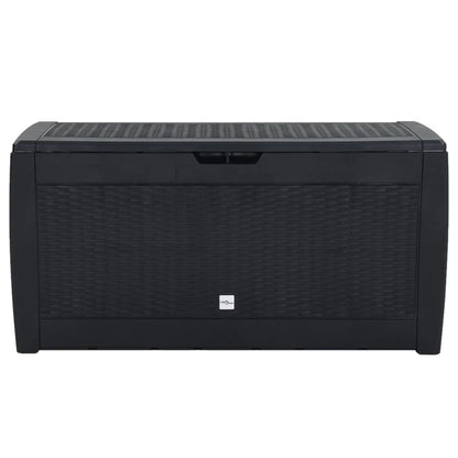 Garden Storage Box Anthracite 119x48x60 cm Polypropylene