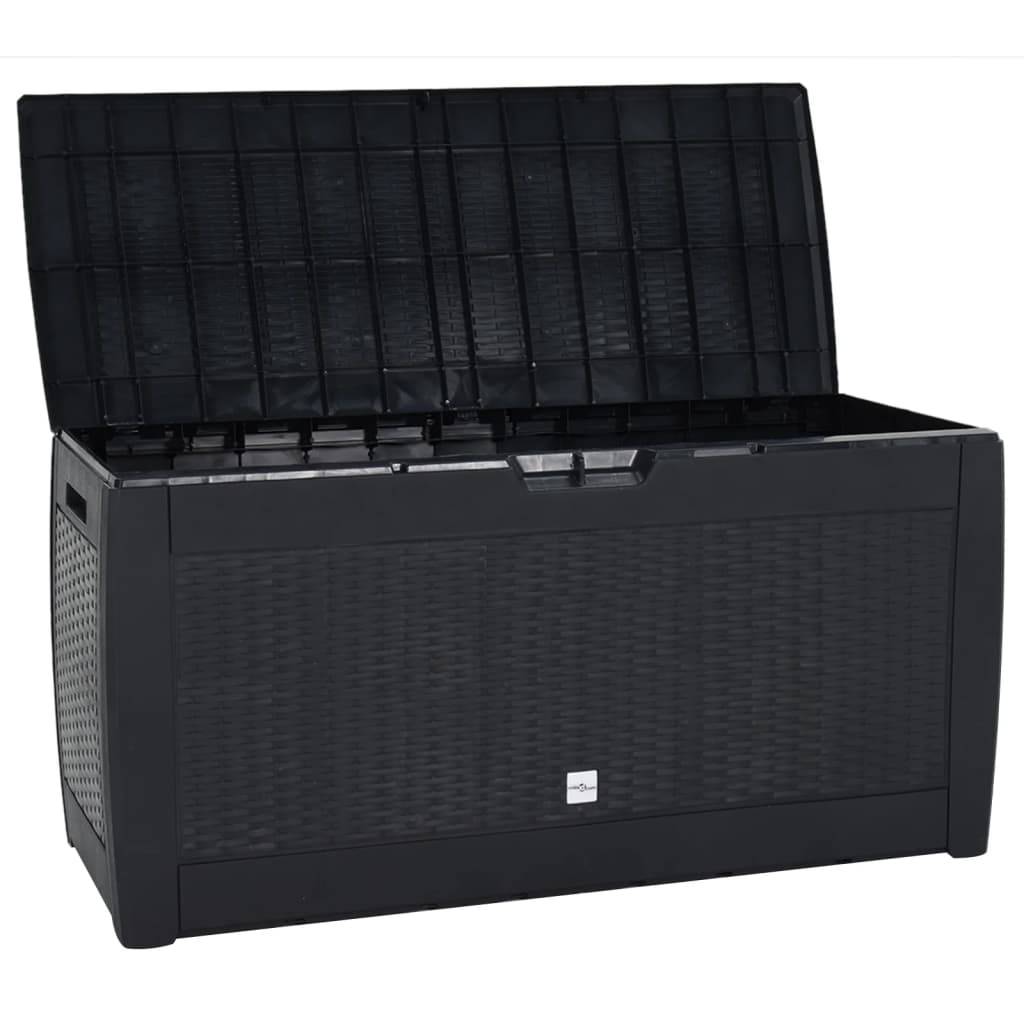 Garden Storage Box Anthracite 119x48x60 cm Polypropylene