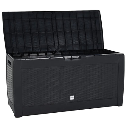 Garden Storage Box Anthracite 119x48x60 cm Polypropylene