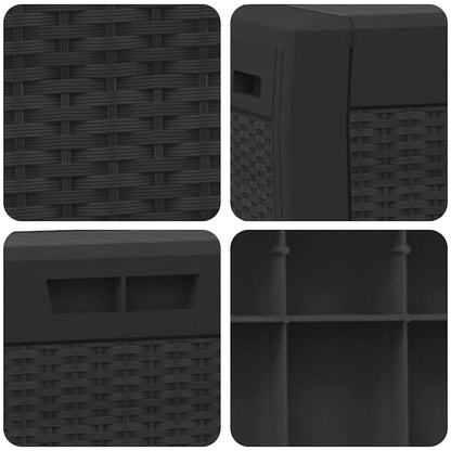 Garden Storage Box Anthracite 119x48x60 cm Polypropylene