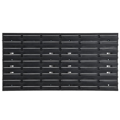 26 Piece Workshop Shelf Set Red and Black 77x39cm Polypropylene