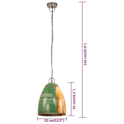 Industrial Hanging Lamp 25 W Multicolour Round 32 cm E27