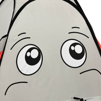 Elephant Children Play Tent Grey 174x86x101 cm