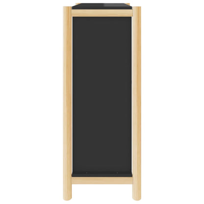 Shoe Cabinet Black 57.5x33x80 cm Engineered Wood