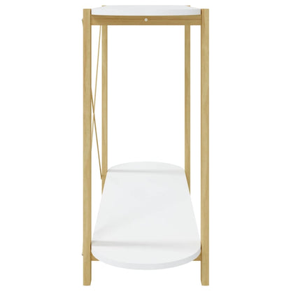 Console Table White 110x38x75 cm Engineered Wood
