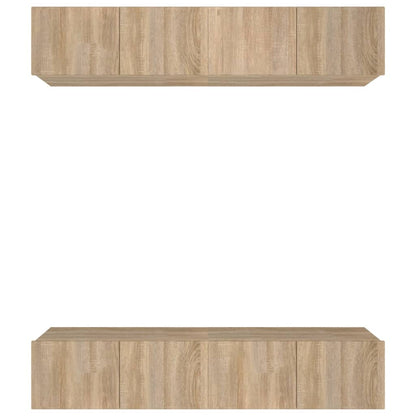 TV Cabinets 4 pcs Sonoma Oak 80x30x30 cm Engineered Wood