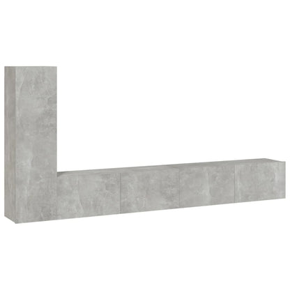 3 Piece TV Cabinet Set Concrete Grey Engineered Wood