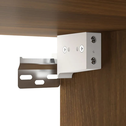 Wall Cabinets 2 pcs Brown Oak 100x36.5x35 cm Engineered Wood