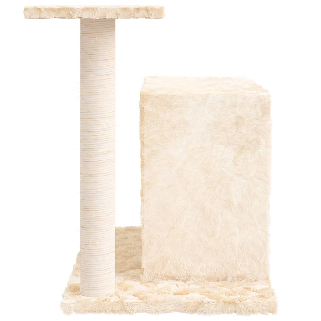 Cat Tree with Sisal Scratching Post Cream 51 cm