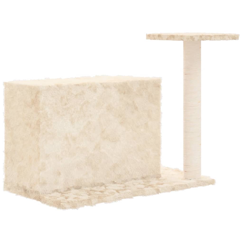 Cat Tree with Sisal Scratching Post Cream 51 cm