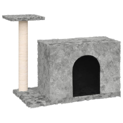 Cat Tree with Sisal Scratching Post Light Grey 51 cm