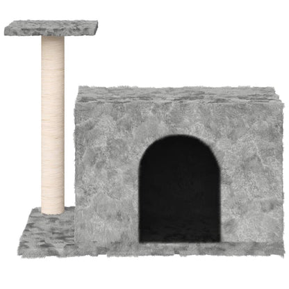 Cat Tree with Sisal Scratching Post Light Grey 51 cm