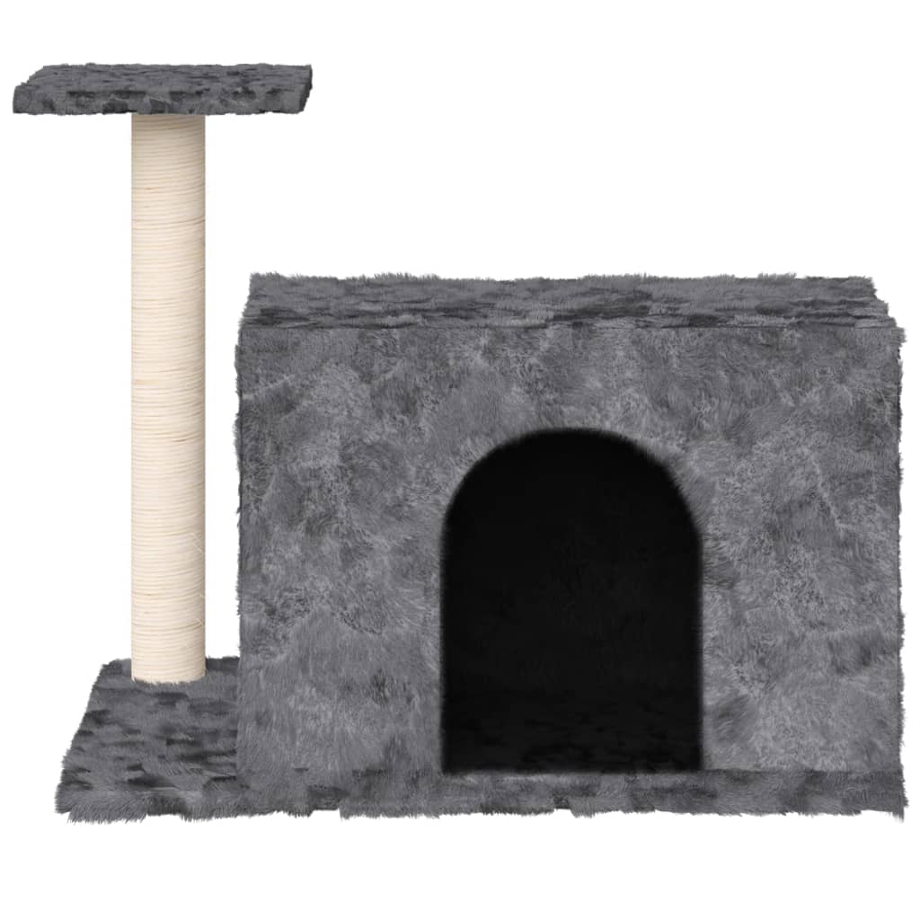 Cat Tree with Sisal Scratching Post Dark Grey 51 cm