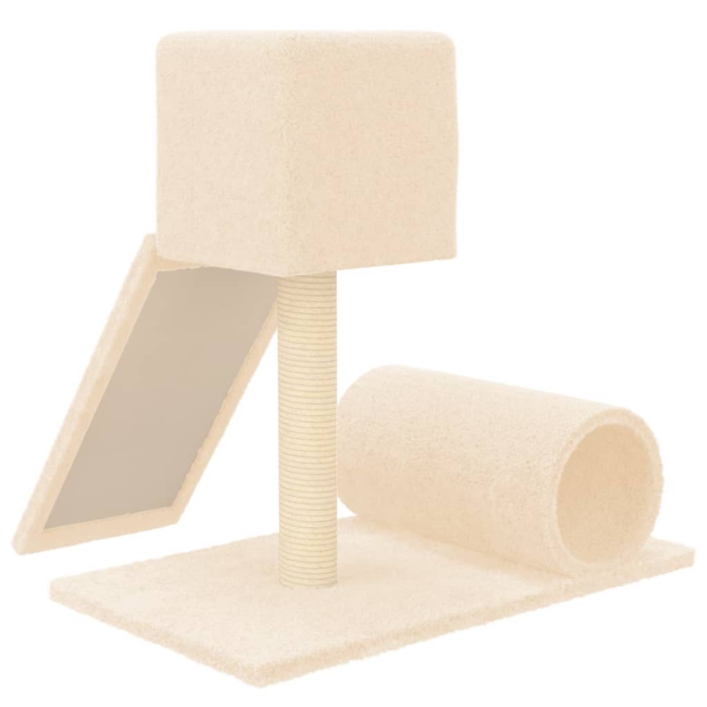 Cat Tree with Sisal Scratching Post Cream 59 cm