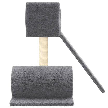 Cat Tree with Sisal Scratching Post Dark Grey 59 cm