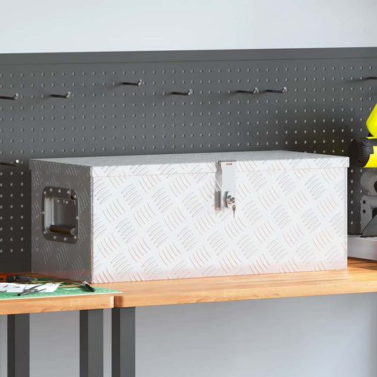 Storage Box Silver 70x31x27 cm Aluminium