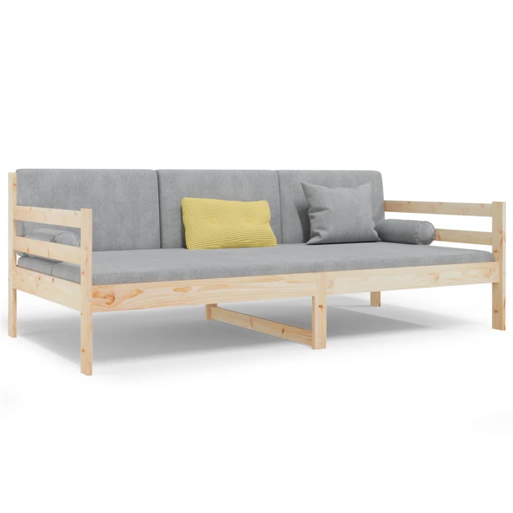 Day Bed without Mattress 90x190cm Solid Wood Pine
