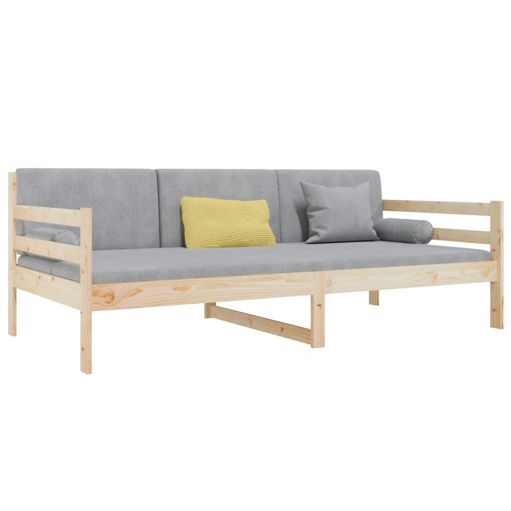 Day Bed without Mattress 90x190cm Solid Wood Pine