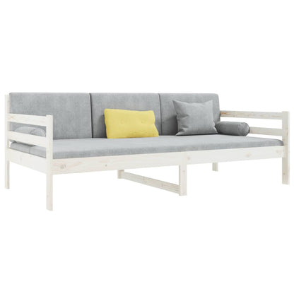 Day Bed without Mattress White 80x200cm Solid Wood Pine